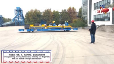 Kemudi roda omnidirectional mobile trackless transfer cart
