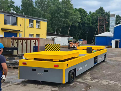 Industri 30 ton Hidraulik Mengangkat Keranjang Transfer Trackless Tugas Berat