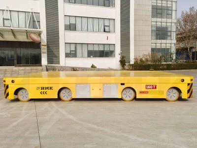 160 ton transporter beban berat omnidirectional mobile trackless transfer cart