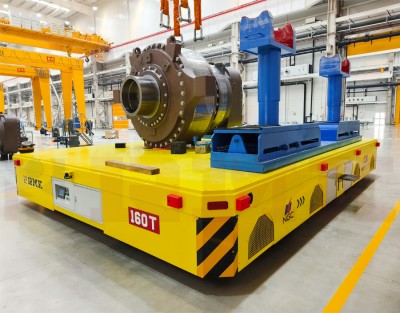160 ton Keranjang transfer kemudi omnidirectional tugas berat