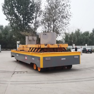 50 Ton Hydraulic Steering Trackless Transfer Kereta Listrik