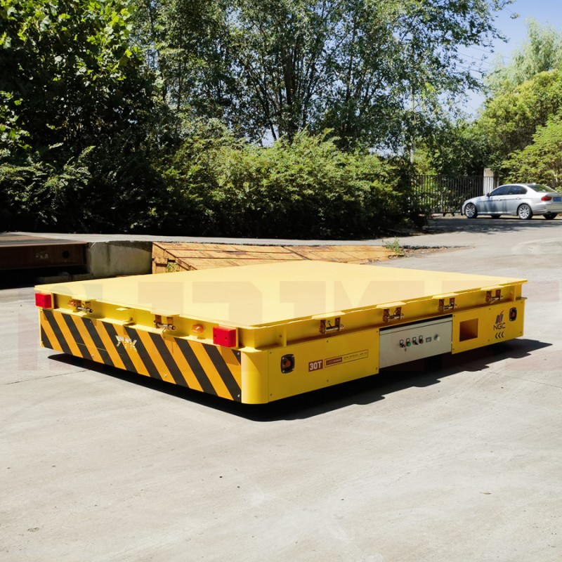 30 Tons Omnidirectional Mobile Steering Wheel Kereta Transfer Listrik