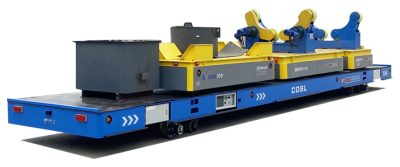 Kemudi roda omnidirectional mobile trackless transfer cart